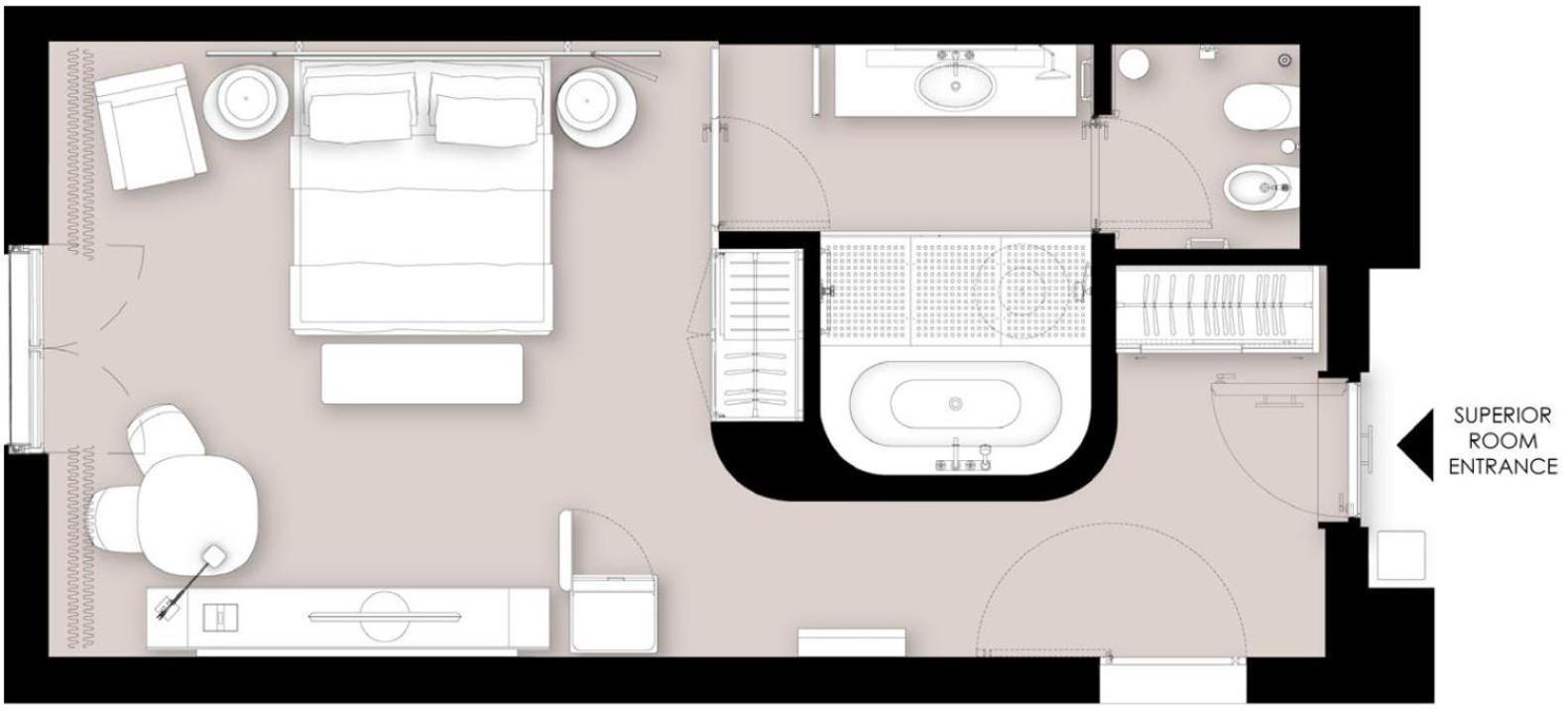 Habitación Superior con cama extragrande